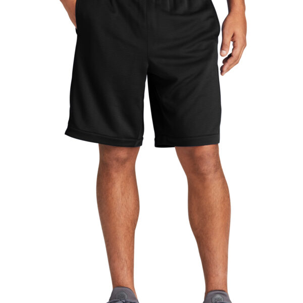 sport tek posicharge position short black with pockets