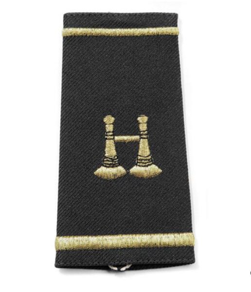 5 crossed bugles shoulder boards