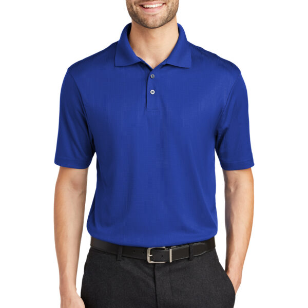 port authority® performance fine jacquard polo